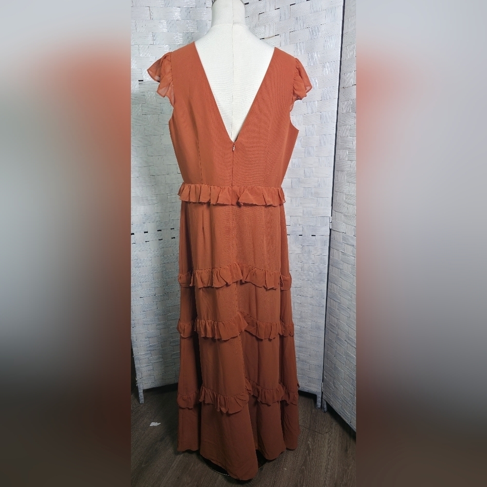 REVELRY Ruffle Maxi Dress - Picture 5 of 9